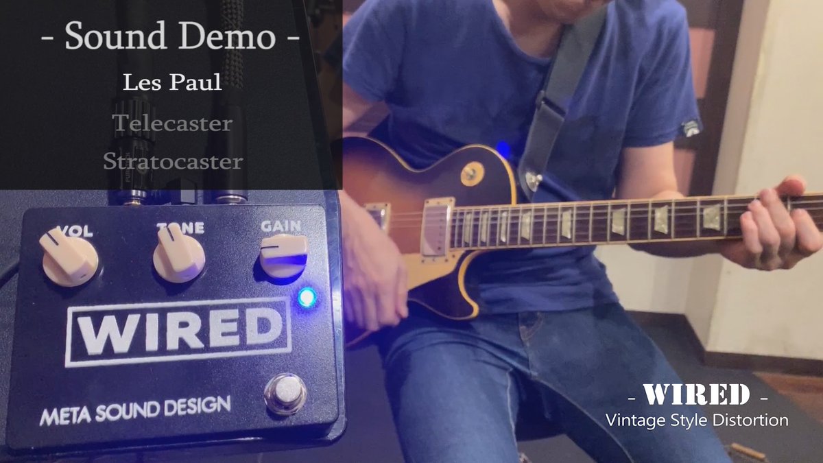 SoundMeta's tweet image. Wiredのデモ動画「第2弾」公開しました！
今回はレスポール、テレキャス、ストラトの3本で、Wiredのつまみの効きをご確認いただける動画になっていますので、是非チェックしてみて下さい！
youtu.be/i-yPz5I-Gz8

#エフェクター #ディストーション #Wired #MSD