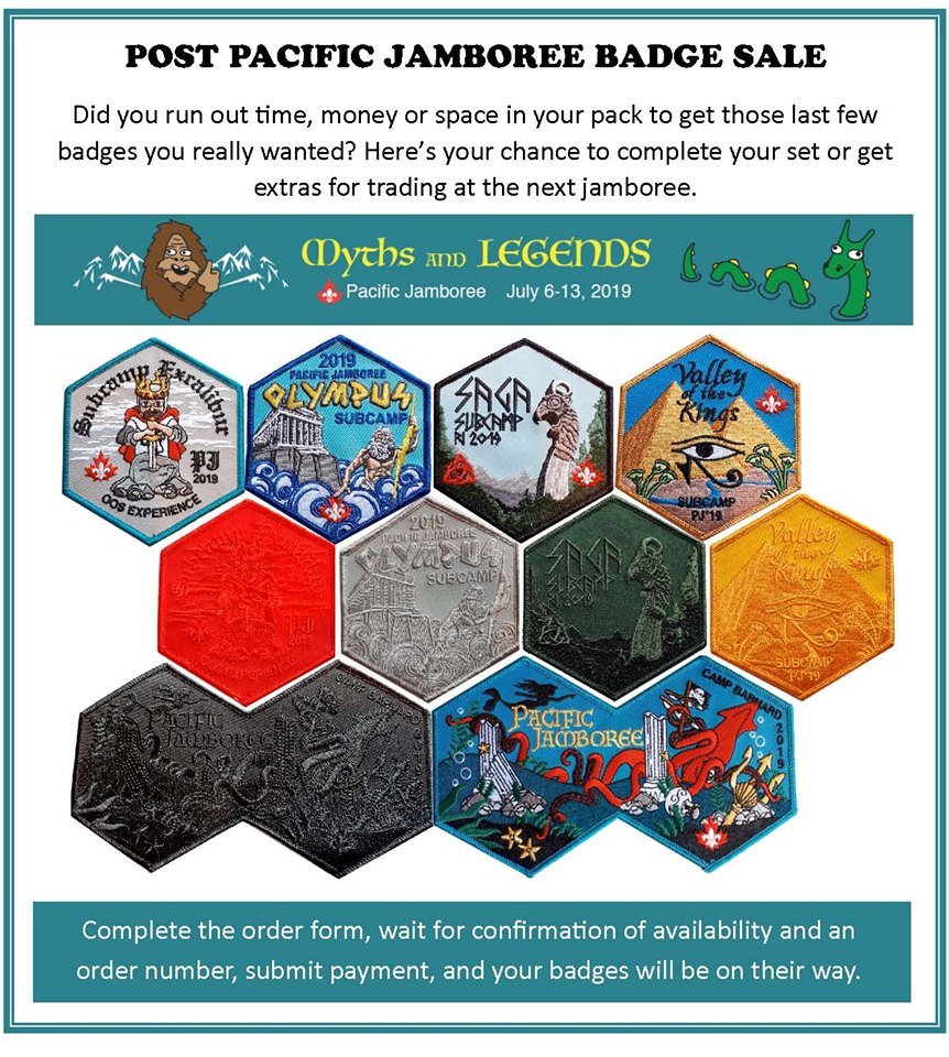 Still looking for #PJ2019 subcamp badges? Well, we have an offer for you! Camp Barnard is selling the leftover subcamp badges (while supplies last). Check out the badge order form for all the info: campbarnard.ca/sites/default/…