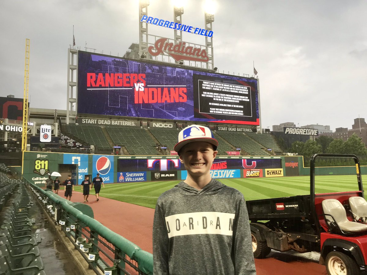 MLB park #14 for Luke. Postponed due to a light drizzle.