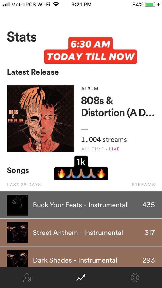 iAmTizz3lbeatz's tweet photo. Thank you #xxxtentacion #DistroKid #Spotify #AppleMusic #iTunes #tidal #instrumental #stream @XXL @Spotify @TIDAL @AppleMusic @DistroKid @xxxtentacion #ripxxxtentacion #MyDedication #music #trend #viral https://t.co/uY0FTnoX4z