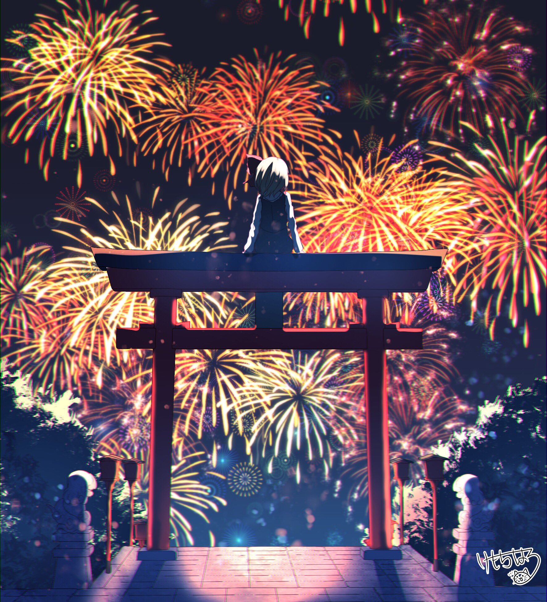 けも ちはる しばらくのんびり 夏祭りの夜 儚い花火 空に描いた 胸に響いた 重なる心 あふれる涙 うまく言えずに いつか 君が話してくれたね 夜だから 花火はきれいなんだよ って そうなのか Innocent Key 様 東方サマーバケーション 夏祭りの夜