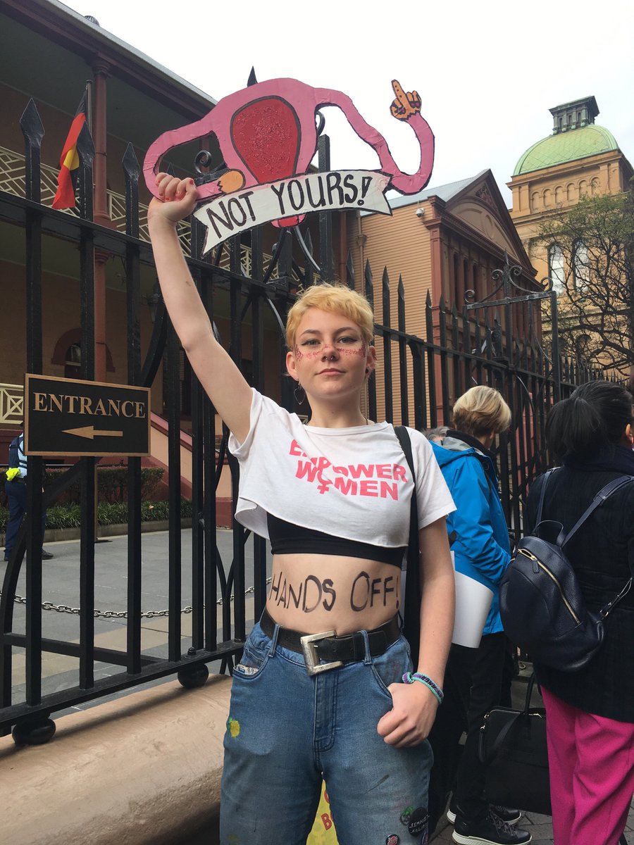 Jackie_Fad's tweet photo. Shout out to our humans pushing for abortion at ANY cost in NSW. We've been wanting this since we learnt about abortion being the top priority in toppling Capitalism at the old Trots Club on campus. Remember men can have abortions too. Its a right of passage.🖕 #nswpol #qldpol https://t.co/bxzmqD7GDd