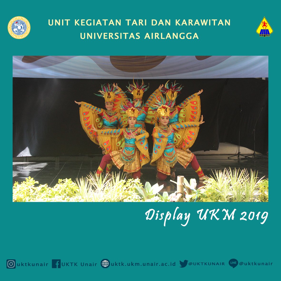 UKTKUNAIR's tweet photo. Alhamdulillah UKTK UNAIR sukses menampilkan tarian "Garuda Mukti" dalam acara Display UKM Panca Tirta 2019 pada hari Senin, 5 Agustus di Student Center Universitas Airlangga.

#uktkunair
#displayukm
#pancatirta2019
#universitasairlangga
#salambudaya
#budayaindonesia
#tradisional https://t.co/EEGrWMbZrS