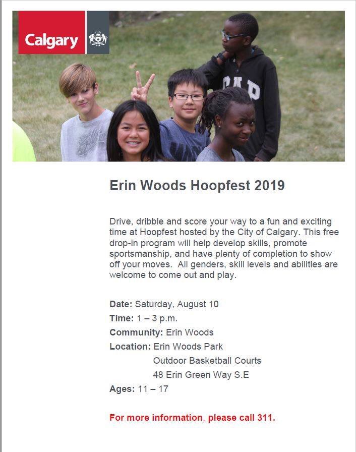 robdickinsonAB's tweet photo. Looking for free activities? Take a look at what @cityofcalgary offers at https://t.co/OHxMPsF46H such as Hoopfest in Erin Woods this Saturday. #yycrec https://t.co/BfruwjekpG