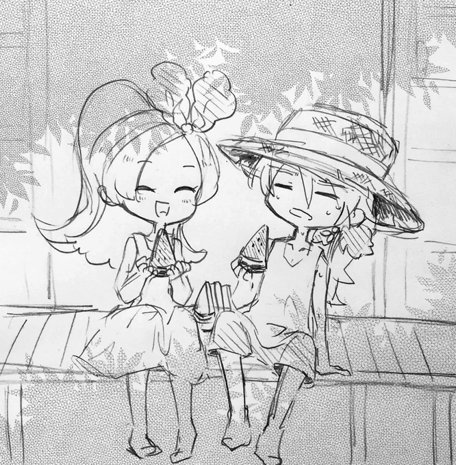 夏キラピカ
#プリキュア版深夜の真剣お絵描き60分一本勝負 