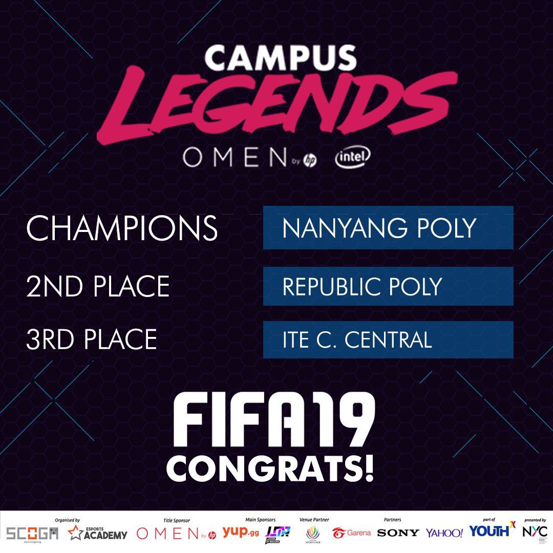 campusgamefest's tweet photo. Congratulations to our newly crowned CAMPUS LEGENDS! You fought hard with grit and determination, eventually coming out #victorious! Are you ready to defend your title next year?! #CGF2019 #CL2019 https://t.co/urE2Q98OFh