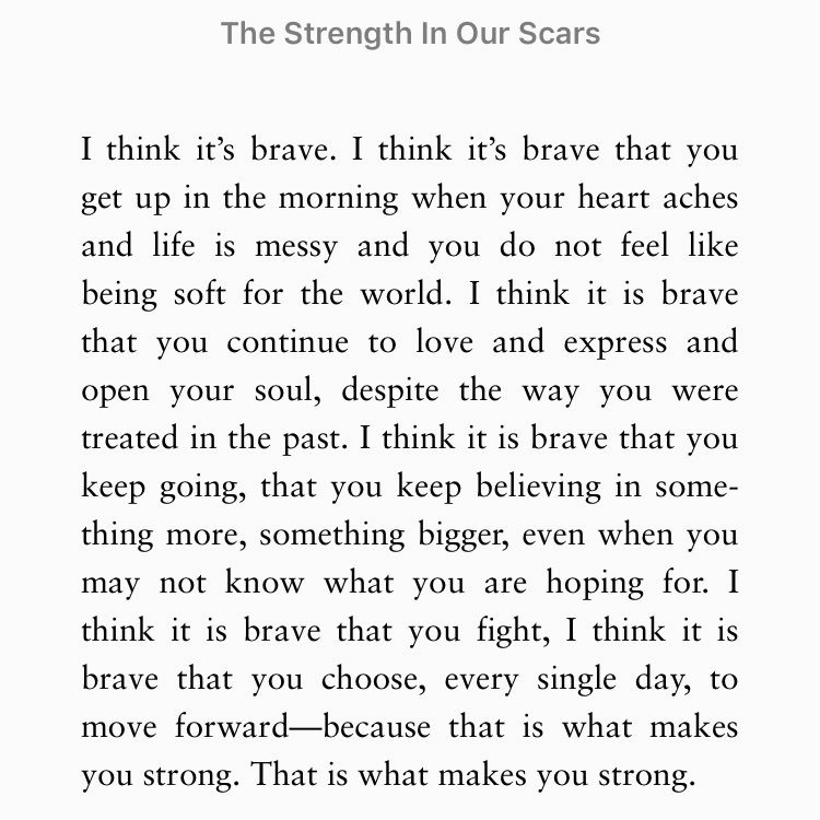  @AzieTesfai it’s all about getting out of bed in the morning and just making that effort, i promise. your strength reflects a lot in your actions and it gives many other people the same type of feeling, too. an extract from the book i always mention. i love you a lot. 
