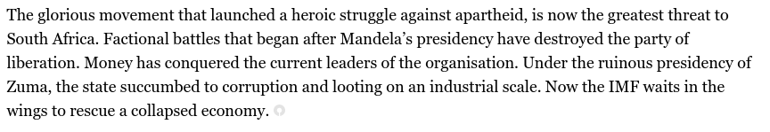Kawasaki__900's tweet photo. @Marita_1010 @sapolnews @JacksonMthembu_ @MYANC @CyrilRamaphosa @Derek_Hanekom @SelloLediga in "A tale of 2 ANCs" writes, "the ANC is already split" &amp; "IMF is waiting in the wings to rescue a collapsed economy"
.
ANC won't borrow from IMF because IMF will have a condition, #ProperGovernance. And that will NEVER be allowed by the faction that CR so clings to https://t.co/1ZKp8EMQlN