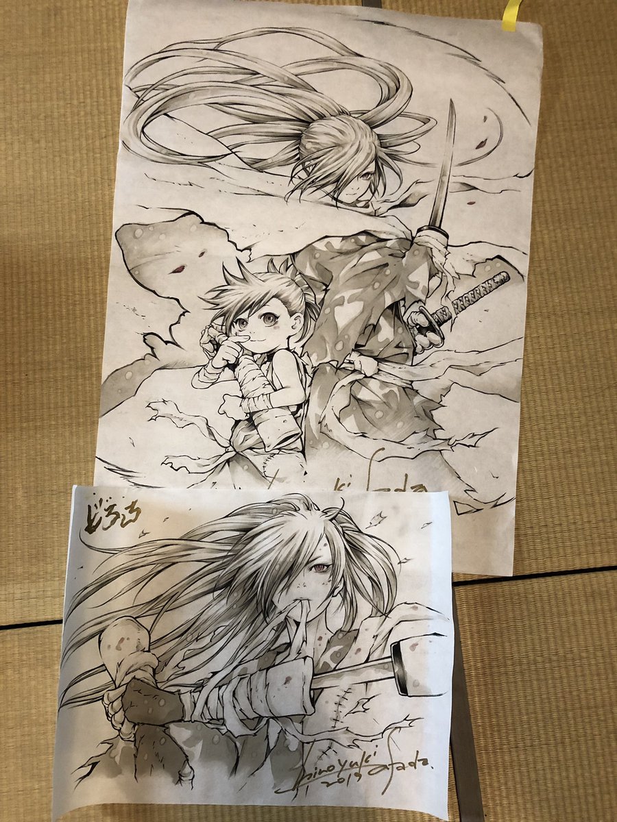今年は小さい方も描きました。
#鎌倉 #ぼんぼり祭 #鶴岡八幡宮 #風花雪月 #どろろ 