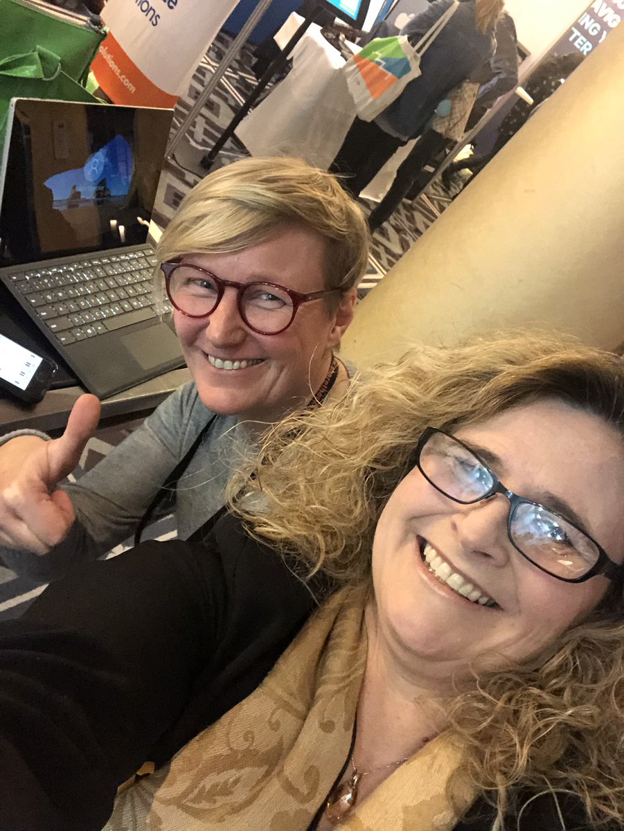 KirstyMcGrath13's tweet photo. 1:1 OneNote training for Katrin Stoecker from Steadfast underwriting agencies at #DWCAU. She chatted with me and said ‘I love what you do, I’m watching everyone take cool notes around me, I don’t even know how!’ No time like the present! @msonenote #OneNoteRocks #MVPBuzz https://t.co/On8kq6iohW