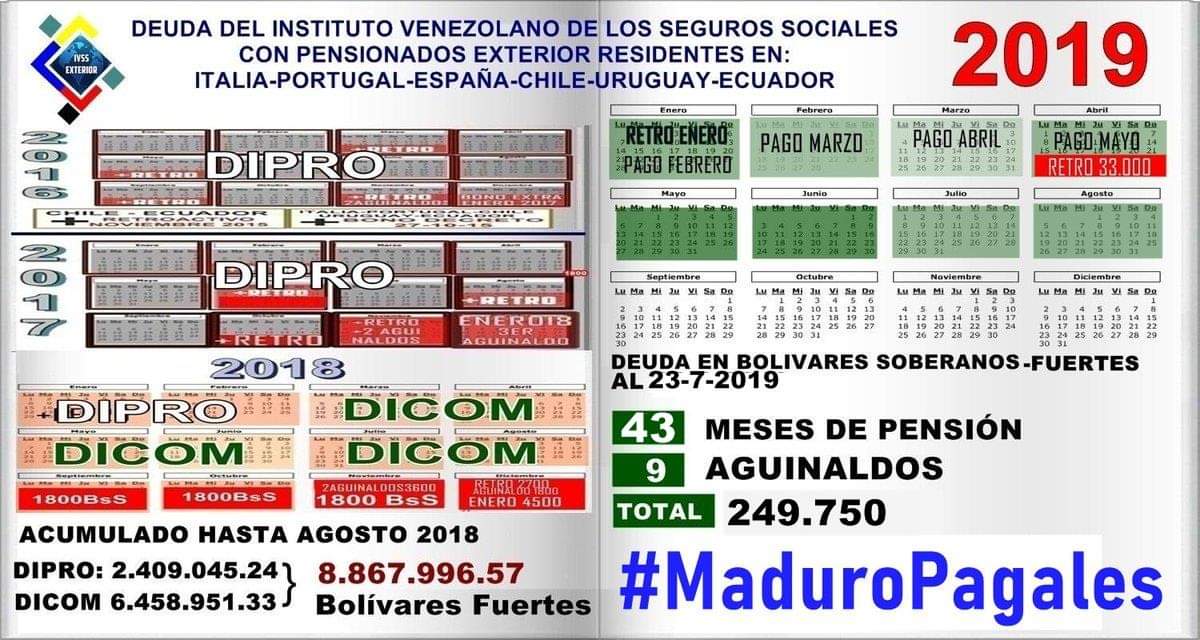 IVSS_Exterior's tweet photo. @RobertoDeApure Si, los venezolanos amparados por convenio a los que el genocida ladrón y cucuteño @NicolasMaduro ROBA sus pensiones hace 4 años. 
No son españoles SON VENEZOLANOS estafados pir el gordo criminal, sátrapa de Miraflores https://t.co/tgm3kklCPq