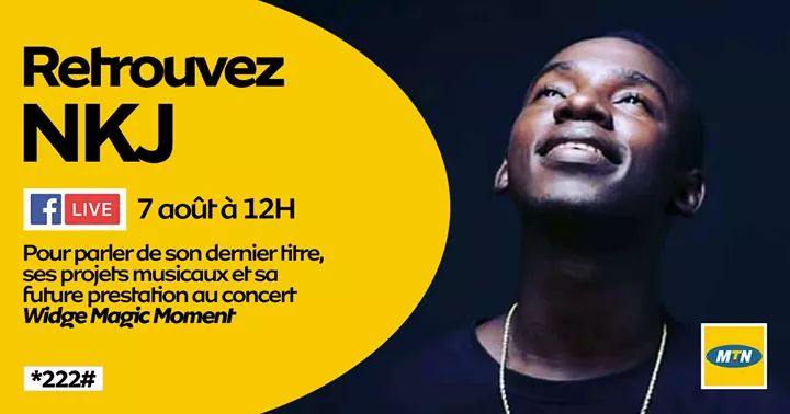 OfficielNkj's tweet photo. Je serai en live dans quelques minutes sur la page facebook de @MTN_123. Posez moi vos questions, nous échangerons sans tabous et sans complexe #MTNWidgeMagicMoment #GetReady #AtaNdélé #ShowtimEntertainment
✌🙏👍🔥🎹
https://t.co/tlFCj22aE0
@mtncgceo @leson2lacite @242Urban https://t.co/QByqzFEXpF