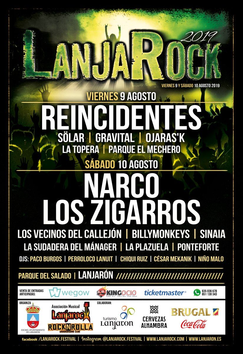 AsaltoSonoro's tweet photo. ❌CONCIERTOS FIN DE SEMANA | ASALTO SONORO MANAGEMENT❌
V|9:
- @Porretas5 en el Festival @Fiesto_Ron | Gran Canaria.
- @TheLocos en #Austria.
S|10:
- @LosNarco y @sinaiarock en el @Lanjarock_FST | Lanjarón (Granada).

#AsaltaElFinde #Conicertos #AsaltoSonoro #Agenda https://t.co/ywAfnpY50q
