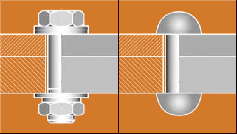 NordLockGroup's tweet photo. Rivet is a common fastener that offers advantages over threaded bolts. But how does it compares with a bolt secured with Nord-Lock washers? Check out the comparison: https://t.co/IbMNmk83PA 
#fasteners #rivets #boltedjoints #bolts https://t.co/R1zyigiqrO
