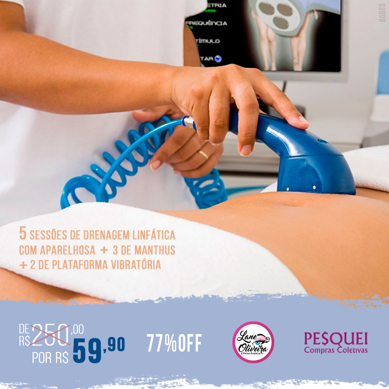 pesqueioferta's tweet photo. 5 Sessões de Drenagem Linfática
+ 3 Sessões de Manthus
+ 2 Sessões de Plataforma Vibratória.
77% de Desconto
De R$250 por apenas R$59,90🔖
Menos de R$6,00 por sessão 🤩
Compre em https://t.co/epCd1dbDwX https://t.co/BDSMtQWmQB
