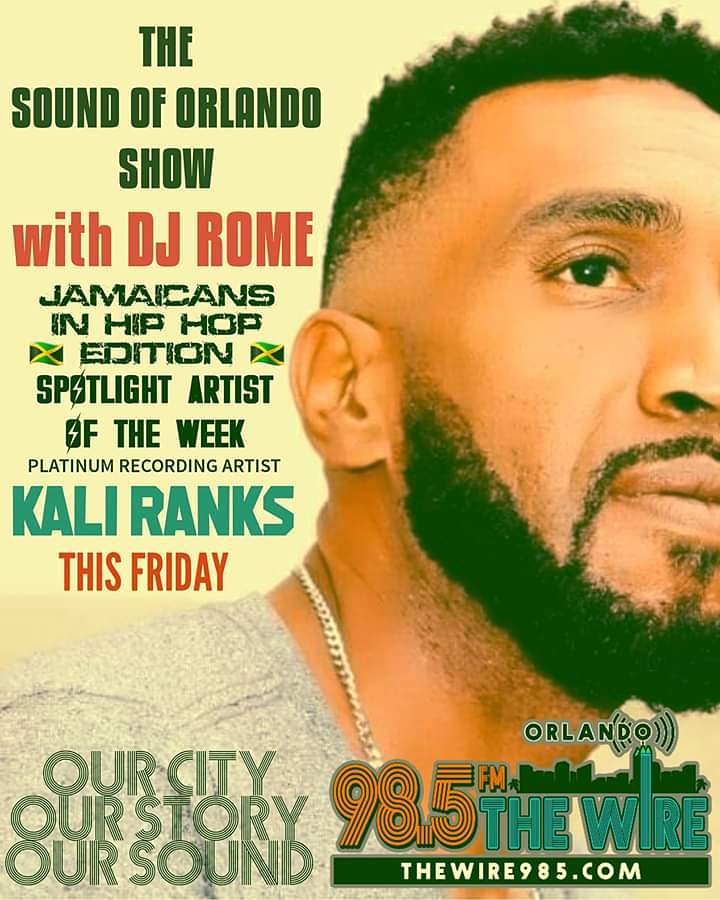 KaliRanks's tweet photo. Join us this friday with #Djrome on 98.5FM Wire Radio Orlando for his spotlight on artist in #Reggae/ #Hiphop!! #SoundOFOrlando the #1 radio show for our music and our story! https://t.co/CIffbHZns8