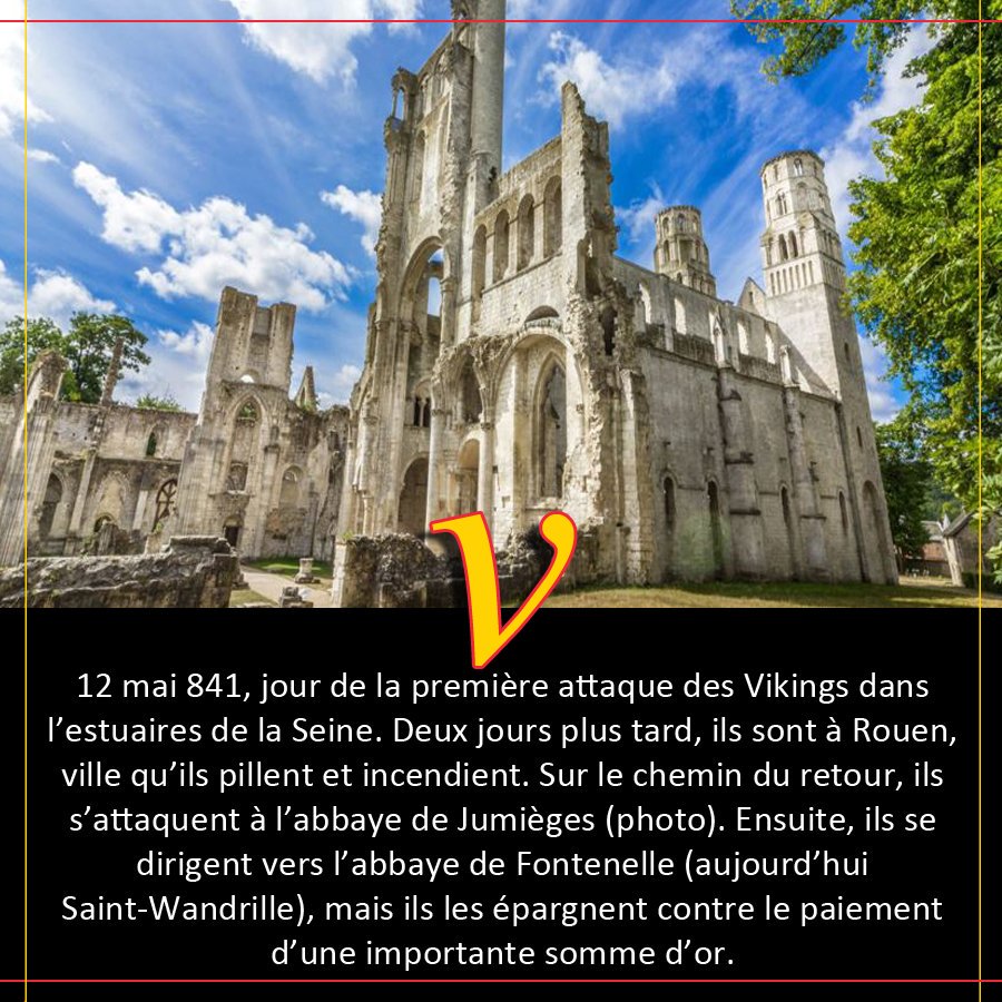 12 mai 841, les vikings pénètrent pour la première fois sur le territoire normand. Le début d'une longue histoire ❄️