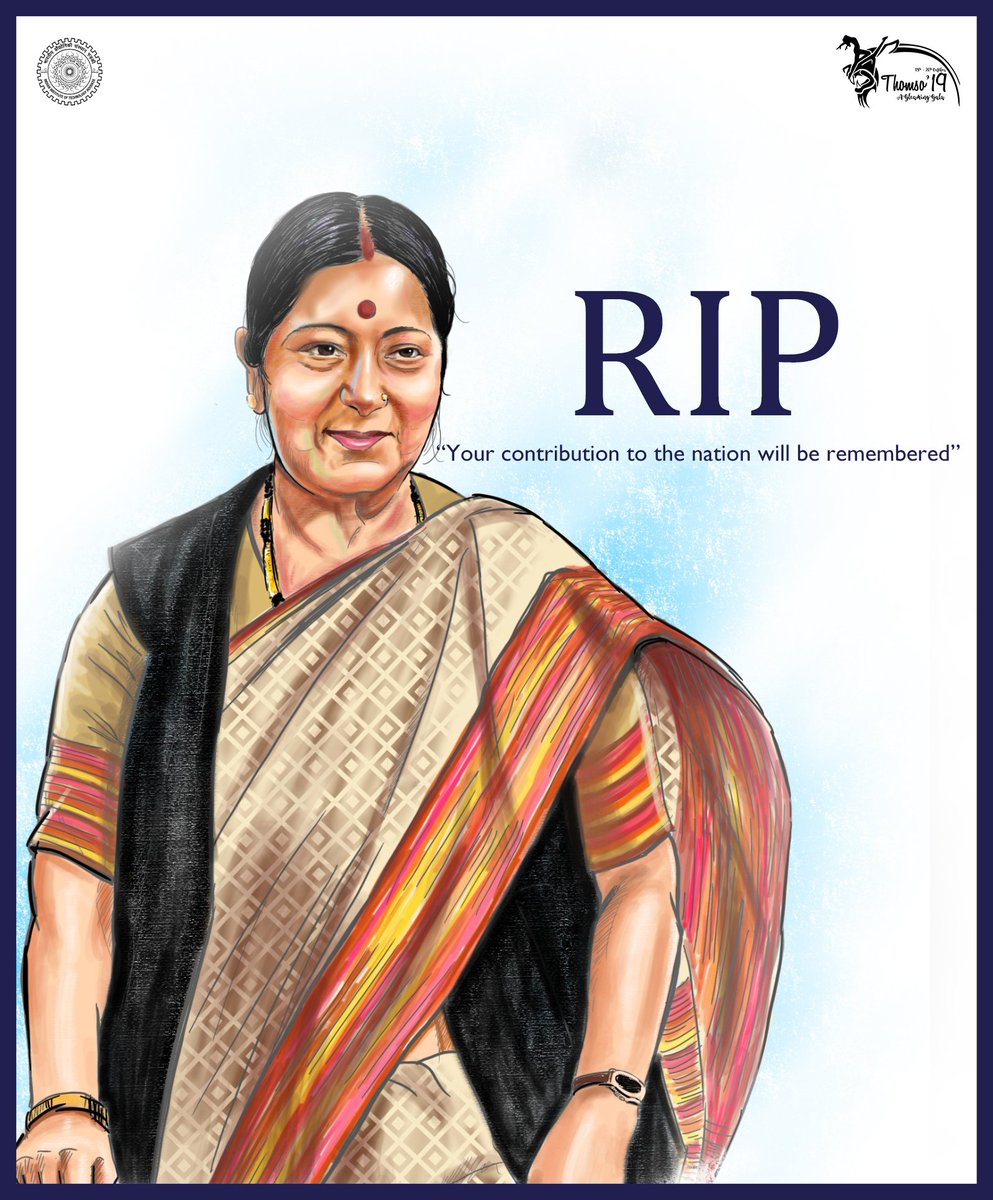 A dynamic leader like Late Smt. Sushma Swaraj is a rarity. She has shown how tact in diplomacy can rescue Indians from troubled nations while strongly representing India at the UN. Thomso salutes her stature and persona and wishes her soul rest in peace.
#RIPSushmaJi #India