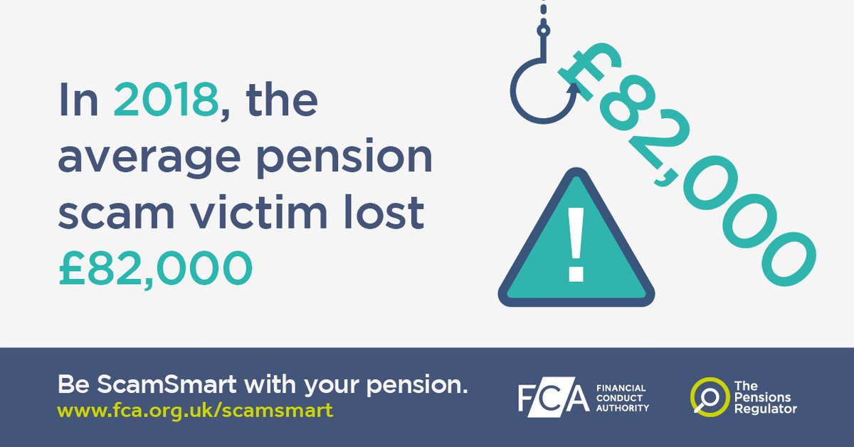 Scammers are after your pension pots – be wary of cold calls, offers of free pension reviews, or claims that you can access your cash before age 55. Learn the warning signs and be #ScamSmart fca.org.uk/scamsmart/how-…