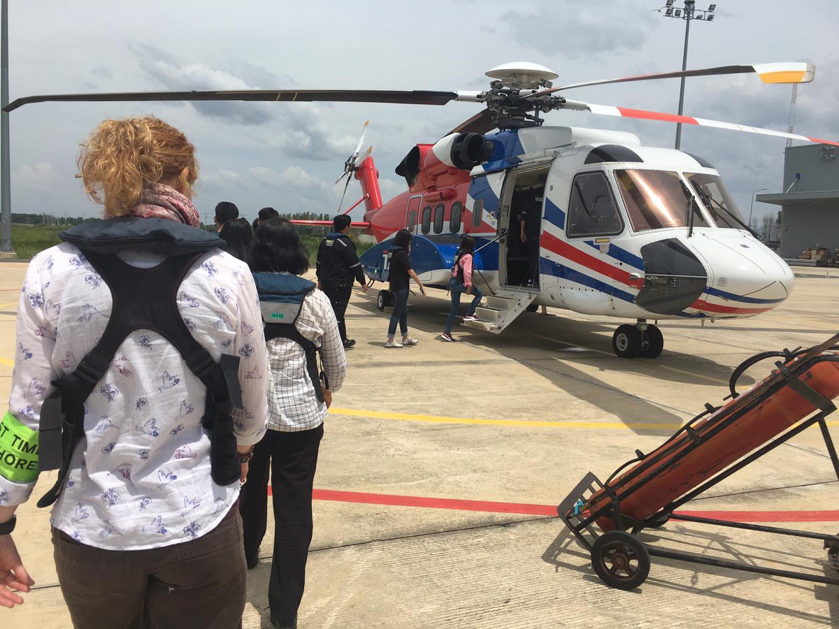 SAMSoceannews's tweet photo. SAMS in Thailand
Dr Sally Rouse & Dr Lindsay Vare were offshore in the Gulf of Thailand this summer. The consultancy duo from SAMS Research Services Ltd was overseeing a method development project being used in an on-going survey at offshore structures. #offshorescience https://t.co/i6DewqGM4x
