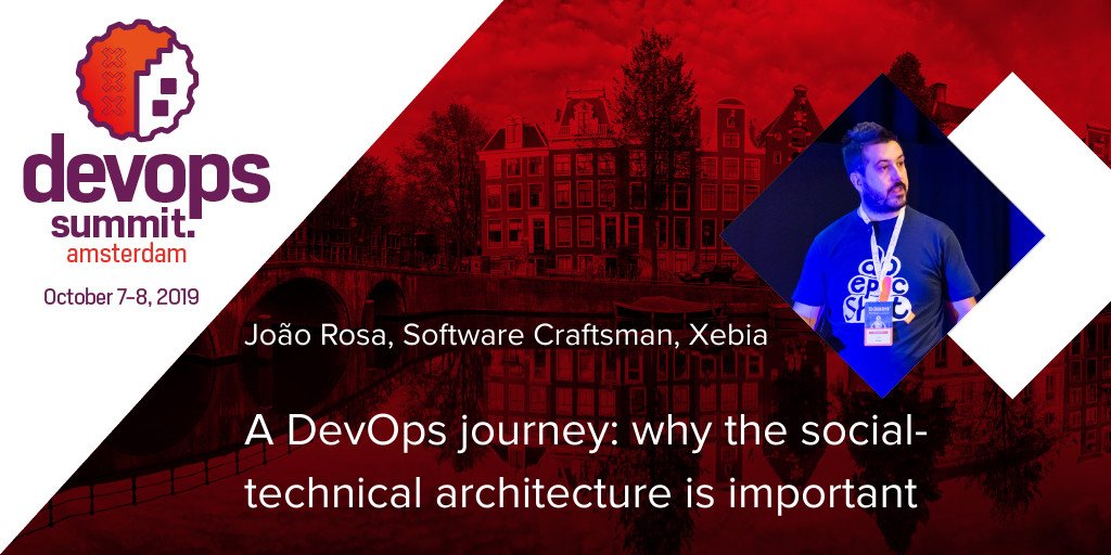 Xebia's tweet image. Besides technology changes, #DevOps transformations impact values, principles and practices of your teams. Join @joaoasrosa at DevOps Summit Amsterdam and learn how Social-Technical Architecture can enhance your teams. hubs.ly/H0k7QvM0
#devopsconference #itconference