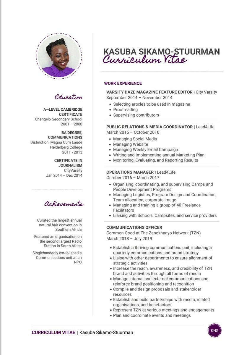 kasubasikamo_'s tweet photo. 1/2 Hi #ZedTwitter I know lots of you on here are helpful so I'm shooting my shot. This is my CV. Please help me RT it. My employer could be on your TL. https://t.co/zryu8o3O6x