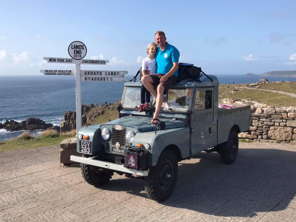 LandauUK's tweet photo. We did it ..John O'Groats to Lands End..now relax and not think about the trip home to Southampton ..... however think we will chill here and play on the beach. Thank you so much for all the encouragement and support.@emctrust @JLR_News @LandRoverUKPR  https://t.co/C471d77XR6 https://t.co/vgSXJkozK0