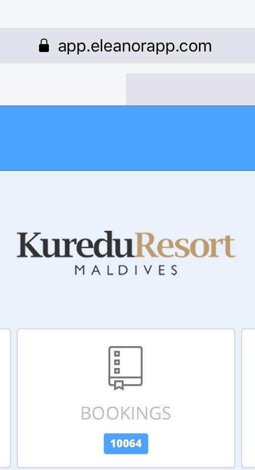 eleanor_app's tweet photo. Our fastest 10,000 bookings by an individual resort to date! #bookwitheleanor is enhancing the experience @KureduResort at touch points well before the guest even arrives at the property. Well done! https://t.co/M2pNGqBHo8