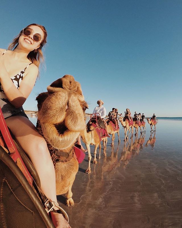 😘😚Give us a smooch 😘🥰
..
@theeclecticchild cuddling up to camels during the #GoProCreatorSummit in Broome this week 🐪 #BroomeTime
.
 @gopro @goproanz #GoPro #australiasnorthwest #GoProANZ #BroomeTime #SeeAustralia #seeaustralia #justanotherdayinw… ift.tt/2GVdw4q