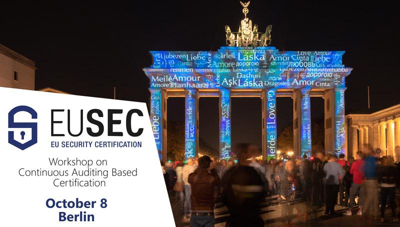 fraunhoferfokus's tweet photo. Interested in learning more about #cloudsecurity, #certification & #continuousauditing based certification? Then be invited to our @EU_SEC hands-on workshops in #Berlin. Our two workshops take place in October, register now! ➡️ https://t.co/3vr87B4CRt https://t.co/ZCLWKz57UQ
