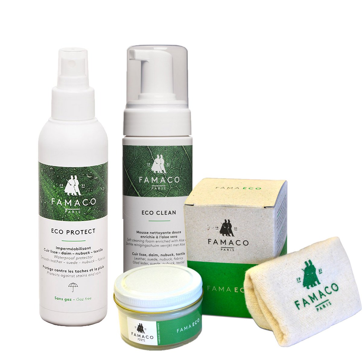FreshStepUK's tweet image. Say hello to our new range of Famaco ECO leather care! 
Eco Cleaner with Aloe Vera, Eco Conditioning gel with cedar oil and Eco pump protector in recycled plastic!

#shoecare #leathercare #leather #cleaner #famaco #eco #protector #shoes #ecological