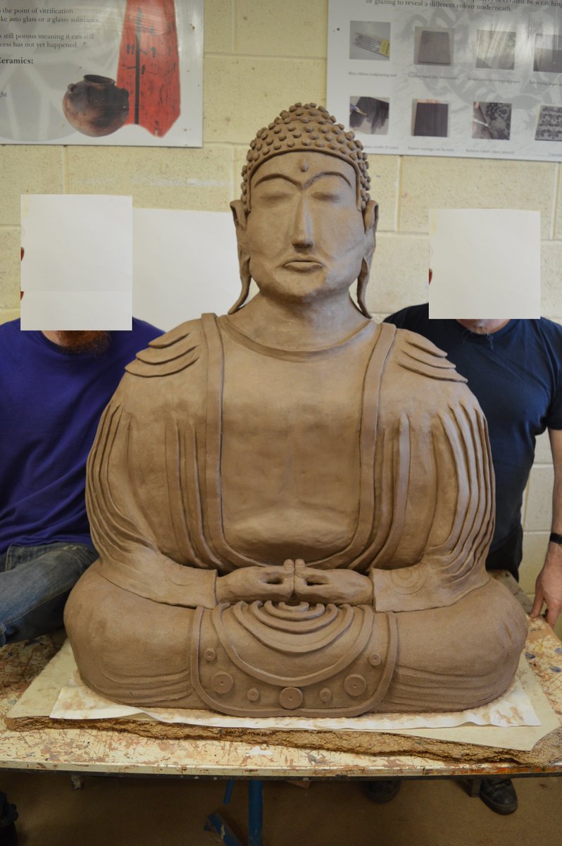 forder_phil's tweet photo. This magnificent #Buddha has been made at HMP Parc to go into the #prison gardens. So much latent talent awaiting opportunity @G4S @nigel74 @ShinIBS @buddhistsociety @fmspear @KoestlerArts @buddhistart @BuddhistArts @MCantacuzino  It emanates much-needed #tranquility https://t.co/otVE1uWvp7