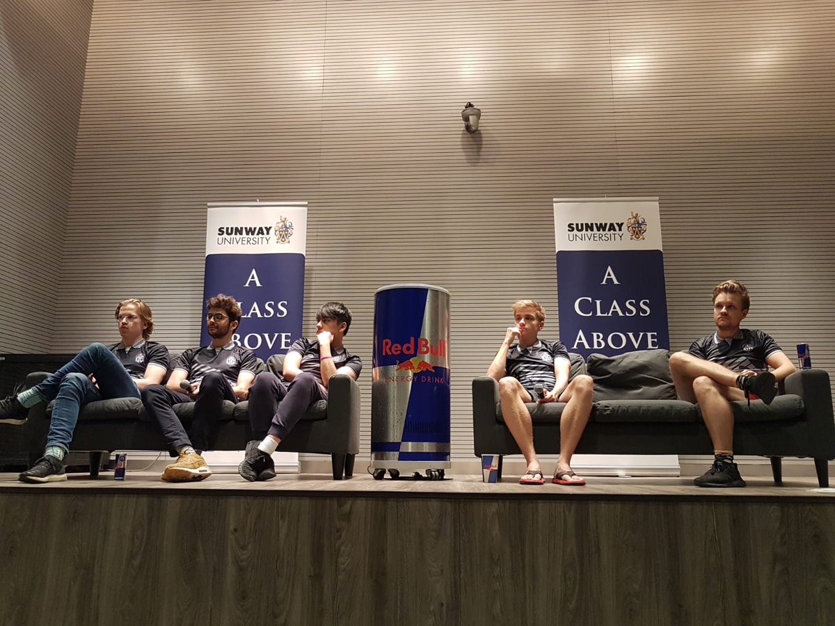 OGesports's tweet photo. We're currently attending a Screening and Meet & Greet in Malaysia with our wonderful fans.
It's Against the Odds time!
Thanks a lot @redbullesports to give us the opportunity to meet our wonderful Malaysian fans.
#DreamOG #MeetOG #RedBullMY #GivesYouWings https://t.co/xpulBsJ9KJ