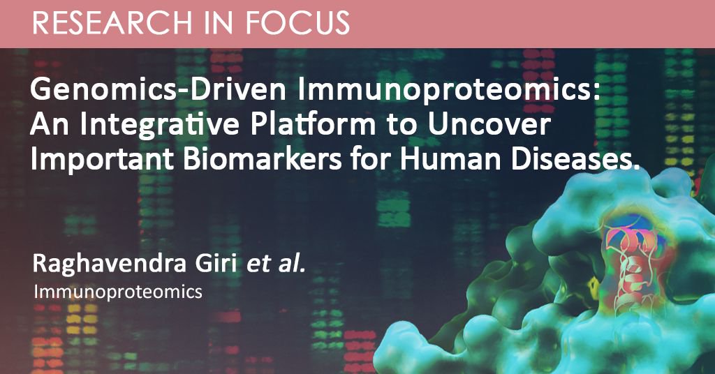 PEPperCHIP's tweet image. Publication feature: Giri and colleagues describe how combining #genomics and #proteomics platforms using our #peptidemicroarrays can be used as a powerful tool for in-vitro diagnostics. Read about the methods &amp;amp; its applications here: buff.ly/2H5HzXh      
 #pepperprint