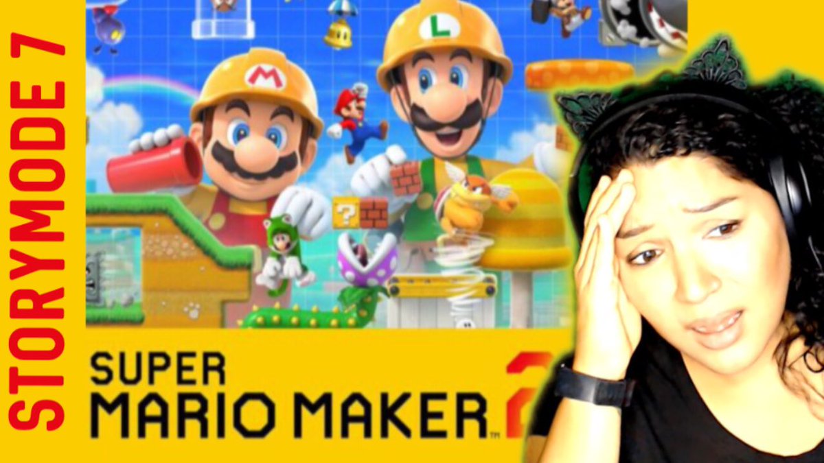 BeastetteGamer's tweet photo. As always your girl is not very smart but I hope you enjoy the gameplay either way! I love you guys!!! I’ll see you on Friday! #nintendo #supermariomaker2 #storymode #switch #beastettegamer #gaming 
https://t.co/00wbzvHEdz https://t.co/eeyO4bNmmP