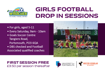 UOPFC's tweet photo. Attention all Wildcats!

We have a great summer offer for you...

Wildcats Portsmouth &amp; Soccer Scholar Academy Juniors have agreed throughout the summer a special offer for Wildcats Players only!

For just £7.50, you can get 3 hours of football every Saturday at @goalsportsmouth https://t.co/slFFCvZNyc