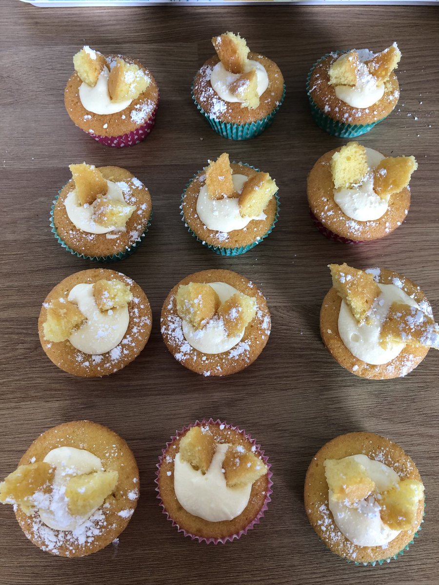 Holiday baking! Are they butterfly buns or butterfly cakes though?!  #arrayoftheday #mathsandbaking