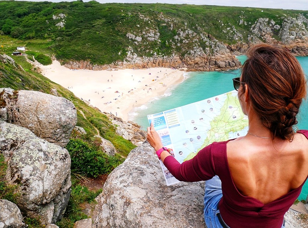 happybackp's tweet photo. Trying to figure out how I got from the #uk so quickly to the Med @MapsofCornwall #porthcurno #cornwall https://t.co/CFyAnlB0E7