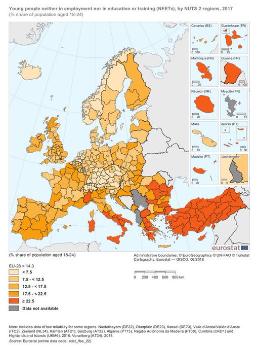 Luca_Gualtieri1's tweet photo. Ci stiamo perdendo il #Sud? Dal Lazio in giù livello di #giovani che non studiano e non lavorano è pari a quello di #Grecia, #Turchia e #Romania https://t.co/uAKjhuYkVZ