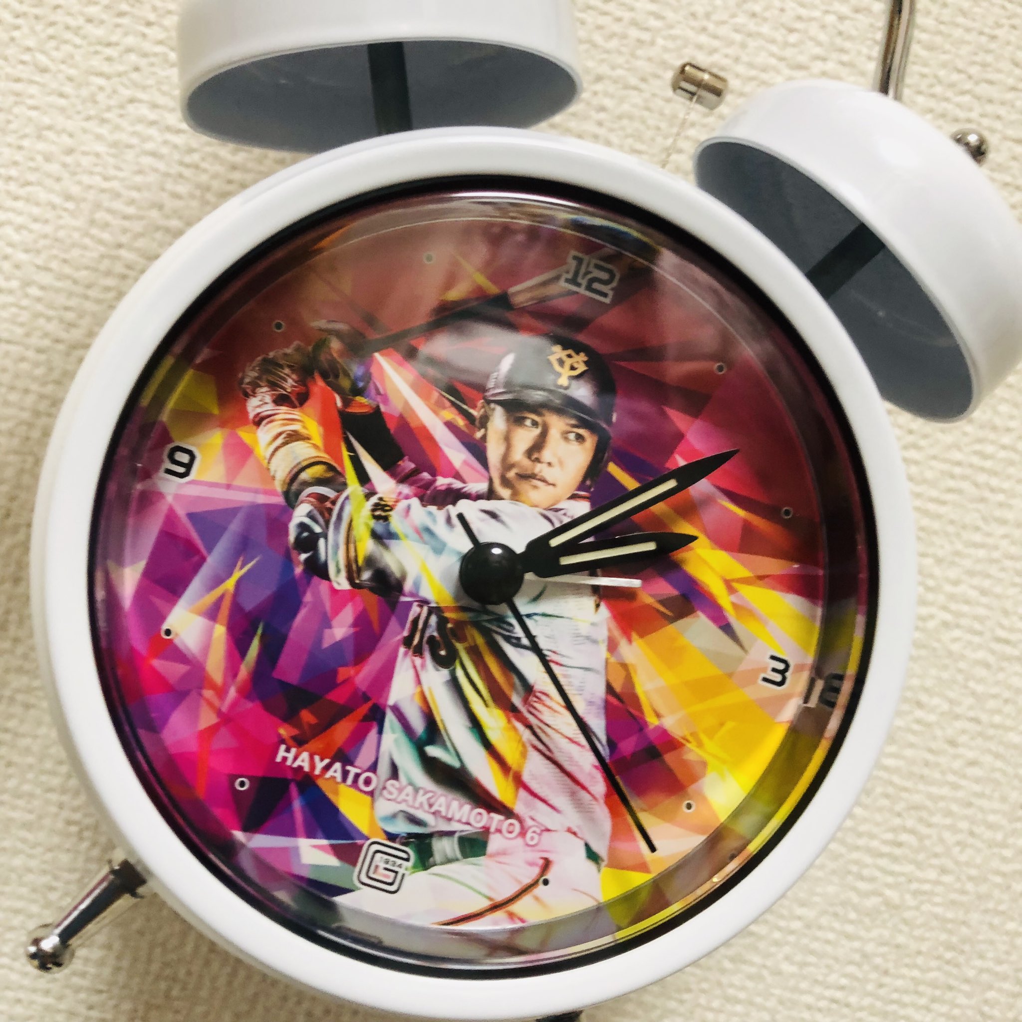 坂本勇人選手 プレイヤーズボイス 目覚まし時計 坂本勇、小林各選手が起こしてくれる！プレーヤーズボイス