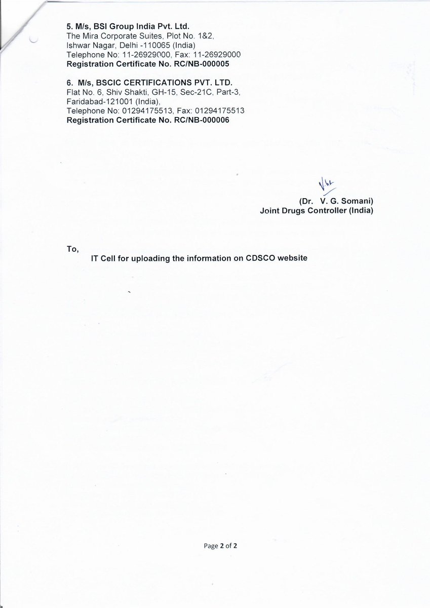 nucleusindia's tweet image. CDSCO published the list of notified bodies to perform the audit of medical device manufacturers sites as per IMDR 2017 

#MedicalDevices #IMDR #MDQMS #CDSCO #ISO13485