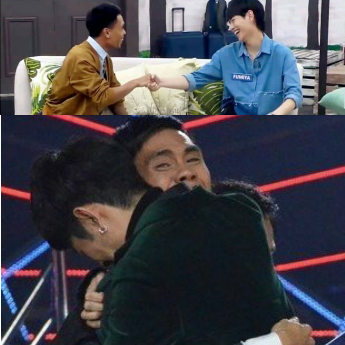 MD_akomismo's tweet photo. The other housemates who entered PBB house found lovelife while FUMIYAM found each other as Spiritual Brothers. @fumfumfum3 @gucong_yamyam 

FUMIYAM UltimateBig5 https://t.co/ZO7s3DK37j
