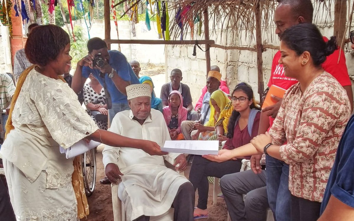 SELCOFoundation's tweet photo. Ukwacha community's specially-abled people, with tailoring &amp; maize milling as sole livelihood option now start using #SustainableEnergysolutions near #daressalaam, Tanzania. The first #Solar-powered sewing machine installed through the local #Enterprise #SEPON Ltd #energyforall https://t.co/WszKVdxnsq