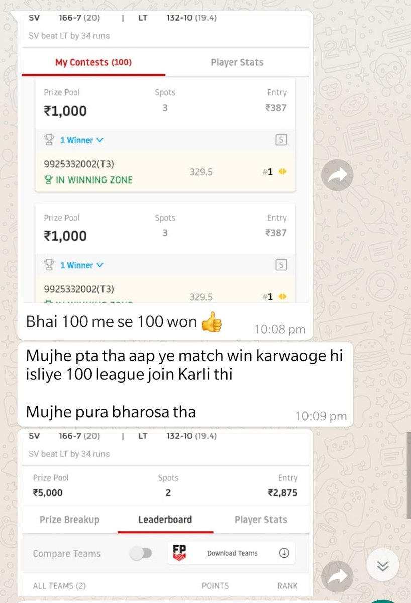 FANOFFIGHTCLUB1's tweet photo. #FIGHTCLB ROARS...AGAIN 😇😇😇💪💪
This 1 ss enough to prove how our members KEPT BELIEF IN US...THANKS TO #RAHULVERMA #FightClub💪💪 @Dream11PZTEAMS 🅻🅴🆃🆂 🆆🅸🅽 🆂🅾🅼🅴 🅼🅾🅽🅴🆈! #ChristianPrivilege #KashmirMeinTiranga https://t.co/OEwlFGEBWx