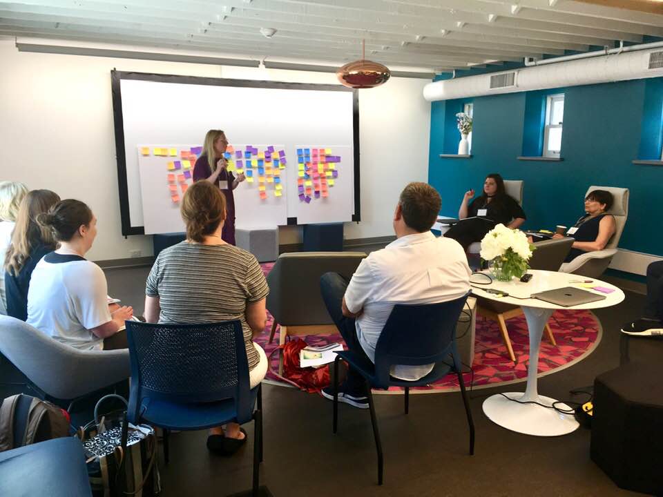 ColorSells's tweet photo. Thanks to @SherwinWilliams for hosting our Minneapolis #ChromaZone #Color forecasting workshop. Don't miss the collective results of all our workshops at this year's International Summit. #CMGsummit19 #worldcolorforecast #colorsells https://t.co/MCoPfHK04r