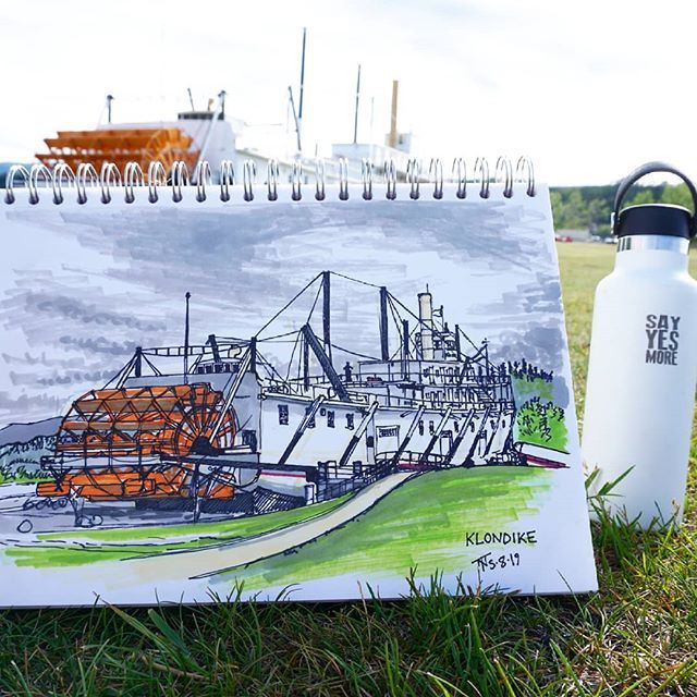 Considering this is on the other side of the planet I'm feeling pretty bloomin lucky to get to draw the SS Klondike for a third time. Each time I've got see how I've improved and each time I've spotted even more details on the thing. Finally got to walk … ift.tt/2OMiTJm