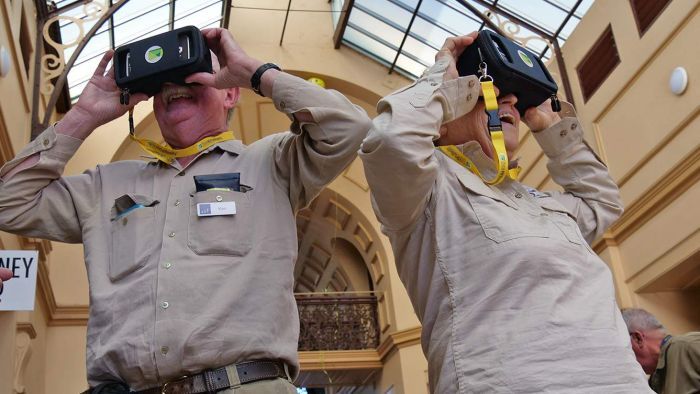 CSIROdigital's tweet photo. Akubras &amp; Augmented Reality: Queensland town Charters Towers embraces technology to enhance tourism. The historical destination — Qld's 2nd largest city during the gold rush and a WWII US Army base— brings history to life with high-tech tourism. https://t.co/earB0QtVRC @abcnews https://t.co/Cd9vatKLSy