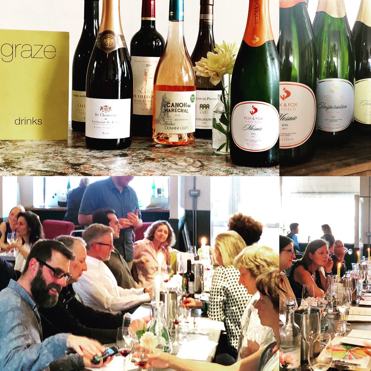 GrazeonGrand's tweet photo. #grazegrapes our monthly #winetasting Thurs 15/8/19 6* #winesoffrance🇫🇷 + #twocoursedinner £30pp host: Paul @EnotriaCoe Then… #lovelocal Thurs 22/8/19 #threecoursedinner + #winesofsussex host: Jonica #foxandfox @sussexvineyards £45pp #advancereservationrequired https://t.co/7VHKBy0RcR