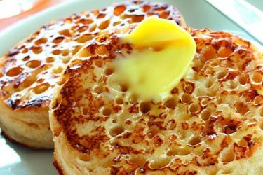 food #1564 I miss eating: crumpets with honey 😭 #DamnYouGluten
