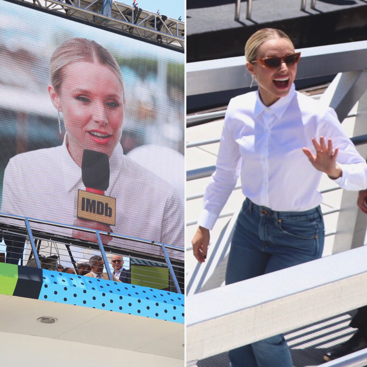 Auramediapro's tweet photo. Kristen Bell was in the house repping Veronica Mars. @kristenanniebell #kristenbell #comicvibe #sdcc #sdcc2019 #comiccon #comiccon2019 #veronicamars #imdb https://t.co/leU4FLhLXE